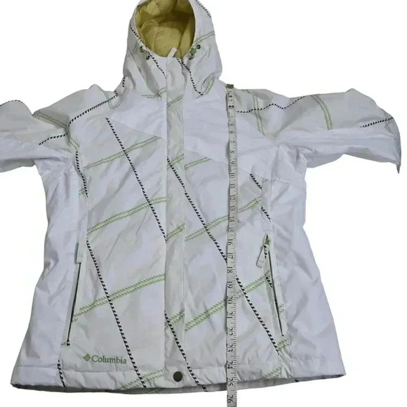 Columbia Ski Jacket Convert Snowboarding White Hood Size Medium - Picture 14 of 14